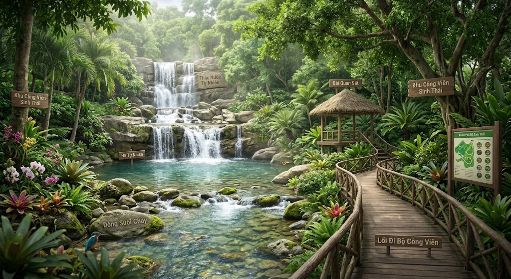 Khu Du Lịch Sinh Thái Giang Điền Đồng Nai 2026: Đo Vẽ Bản Đồ Địa Hình Phục Vụ Cải Tạo Cảnh Quan & Quy Hoạch Khu Nghỉ Dưỡng Cao Cấp