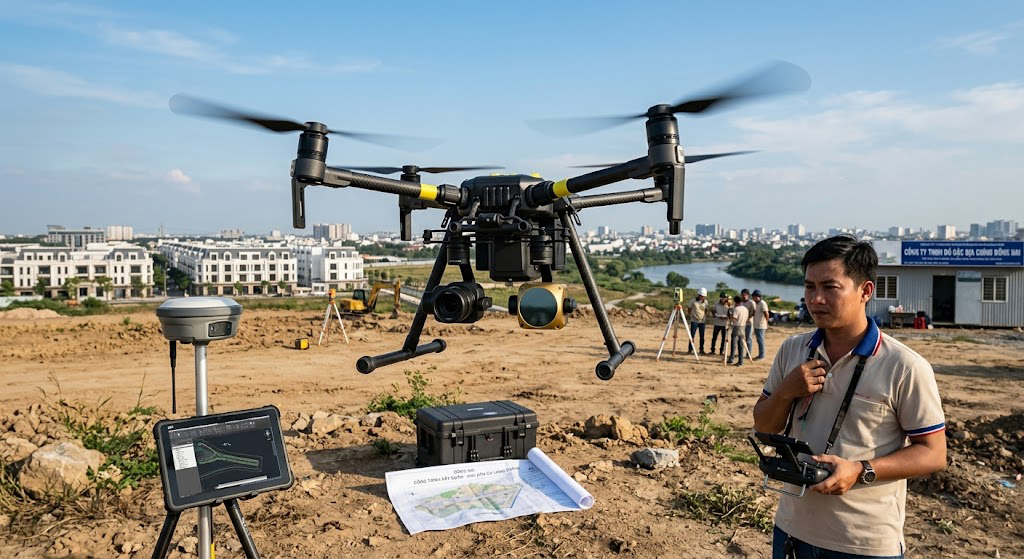 Đất Rẫy Sông Trầu Diện Tích Lớn: Công Nghệ Bay Quét UAV LiDAR Định Vị Ranh Giới Đồi Dốc Chính Xác – Tiết Kiệm Chi Phí Đo Đạc Đồng Nai 2026