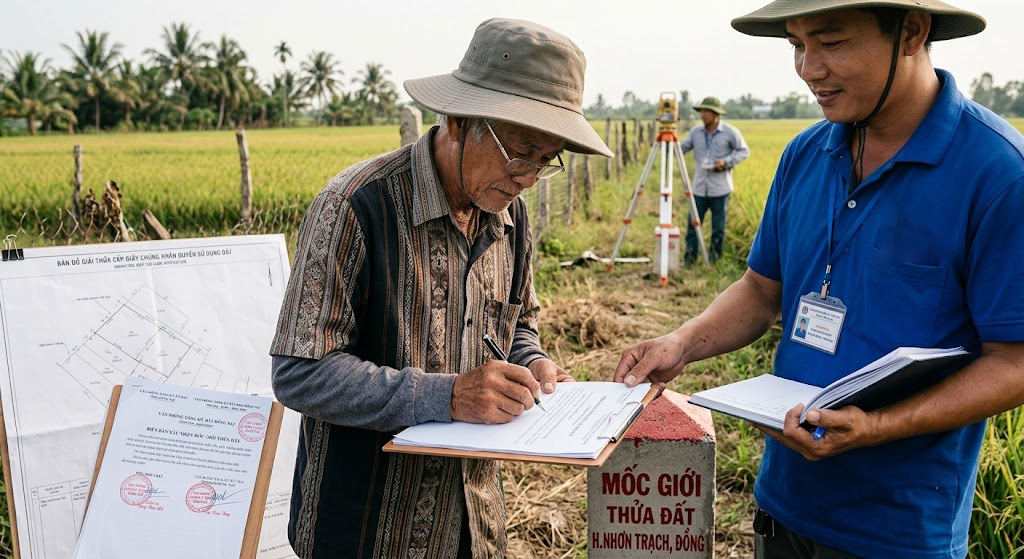 Đất Mua Bán Bằng Giấy Viết Tay Cũ Tại Tây Ninh: Cơ Hội Cuối Để Đo Vẽ Hiện Trạng Vị Trí Và Nộp Hồ Sơ Cấp Sổ Đỏ Lần Đầu Trước Khi Cao Tốc TP.HCM – Mộc Bài Định Hình Lại Toàn Bộ Bản Đồ Địa Chính
