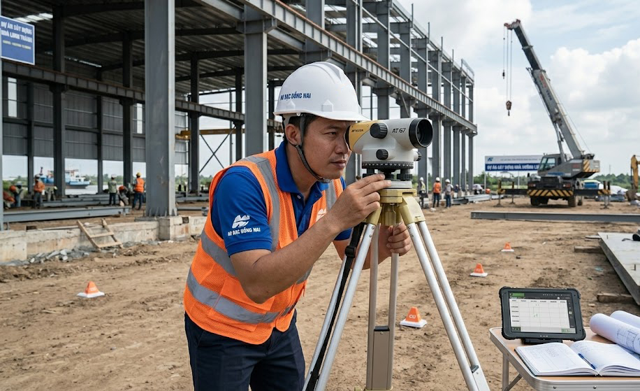 Khu Công Nghiệp Phước Đông Mở Rộng 2026: Dịch Vụ Đo Đạc Công Trình Định Vị Tim Mốc Nhà Xưởng Chính Xác Milimet Tại Tây Ninh