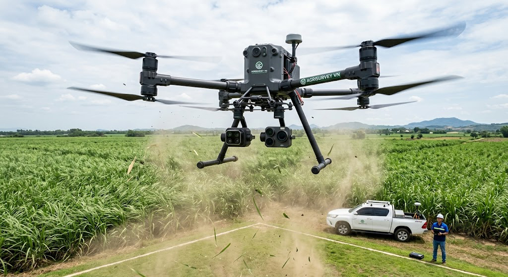 Flycam UAV RTK & LiDAR 2026:혁명 Trắc Địa Vùng Mía – Khoai Mì Tây Ninh, Bảo Vệ Ranh Mốc Trước Sóng Cao Tốc TP.HCM – Mộc Bài